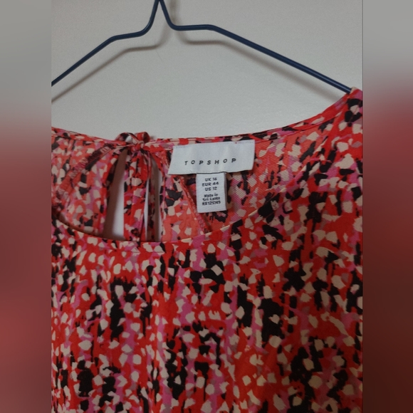 Topshop - Ruffled Open Back Dress - Size 12 - Picture 4 of 15